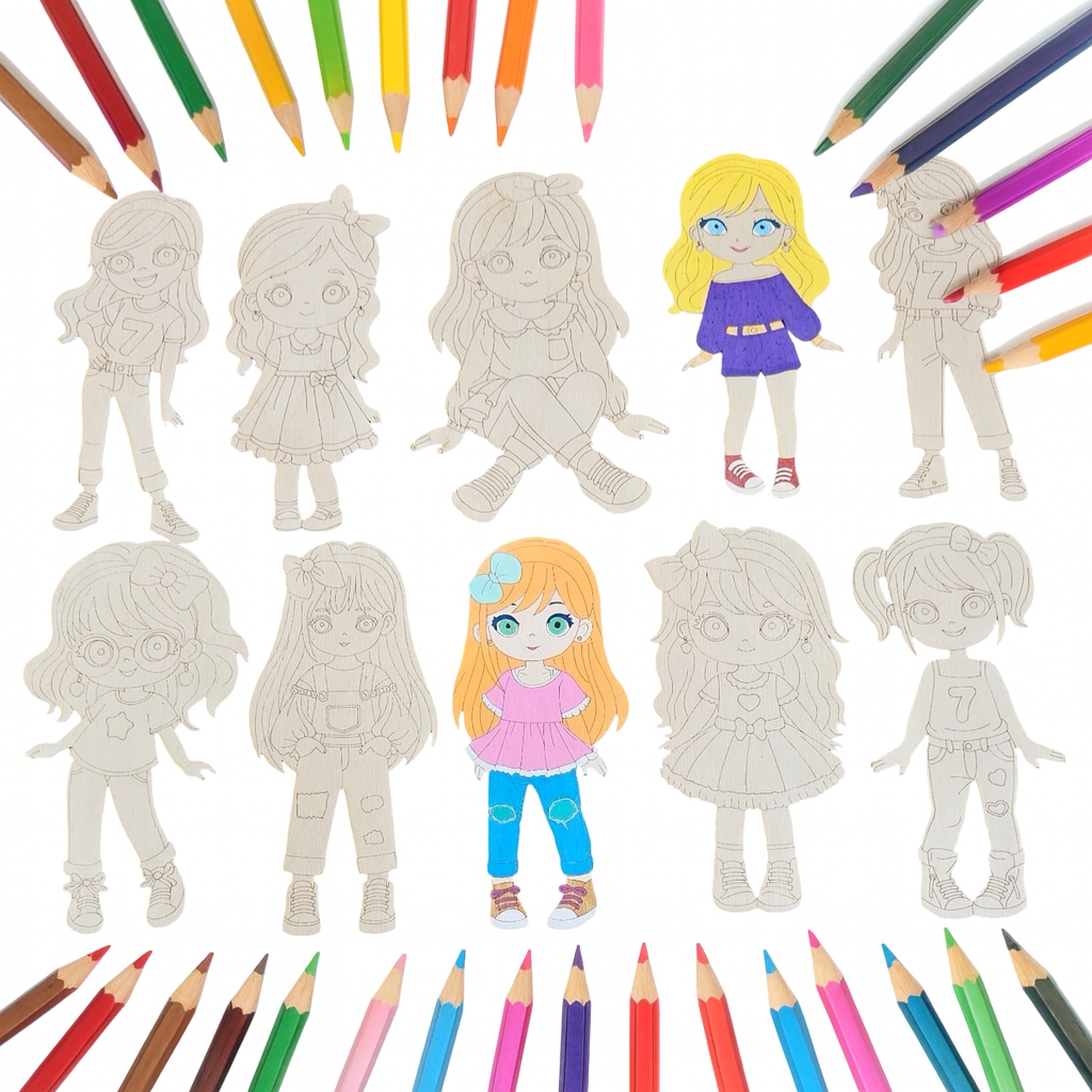Kit coloriage de 10 figurines