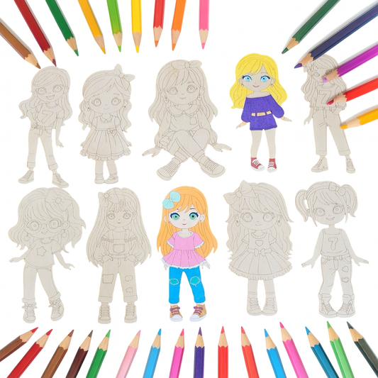 Kit coloriage de 10 figurines