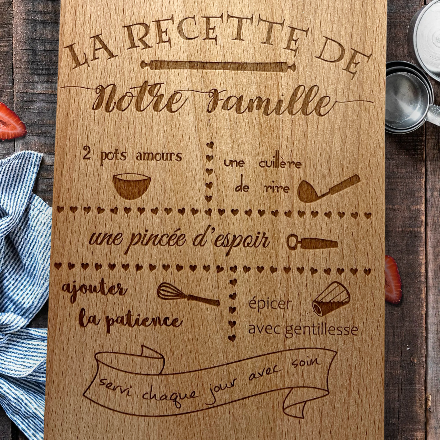 Planche à découper décorative