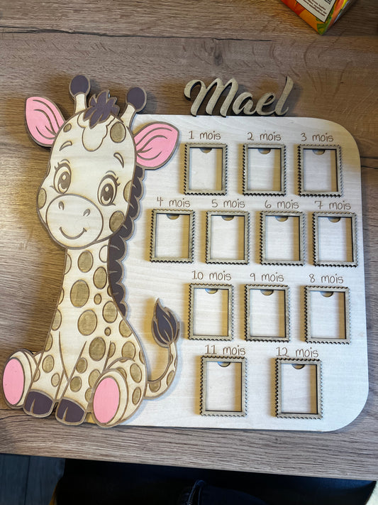 Lot souvenir « Ma première année » – Girafe