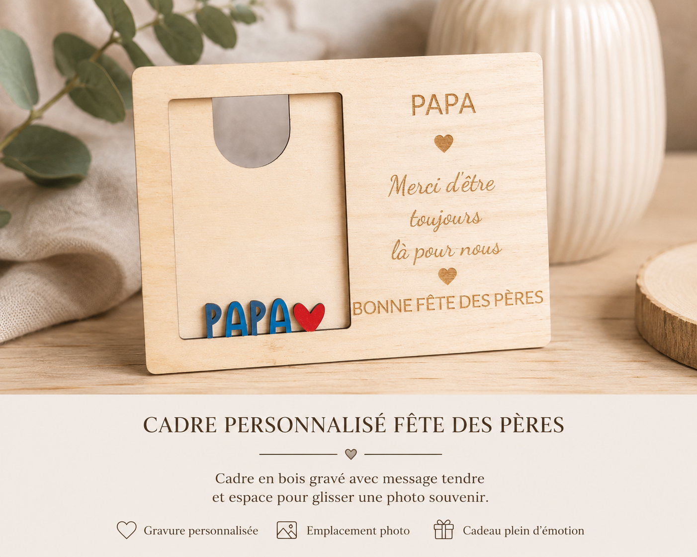 Cadre photo, Fête des Pères