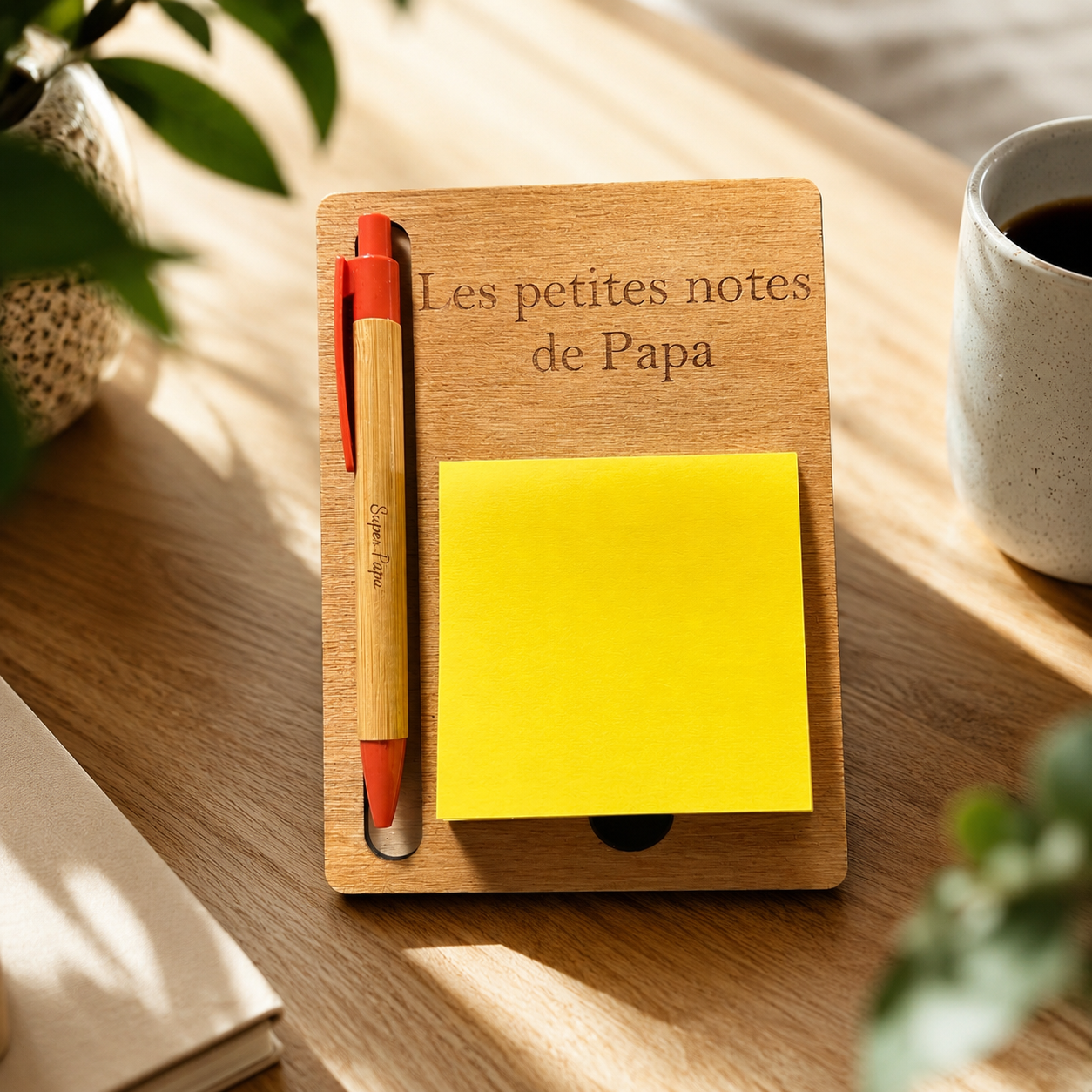 Bloc note avec son crayon personnalisé ￼