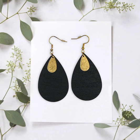Boucle oreille en forme de goutte d’eau